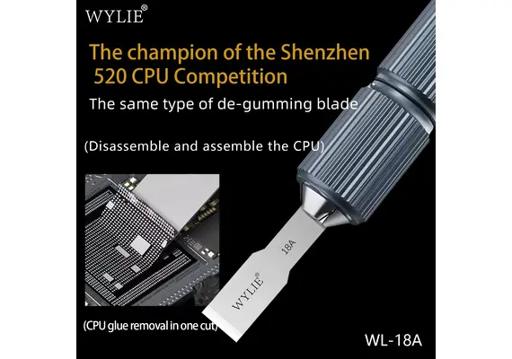 تصویر محصول ست تیغه و ابزار جداسازی چسب WYLIE مدل WL-18A (10 عددی) تصویر شماره 6 , - فروشگاه فون پارتس