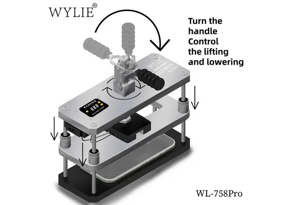 تصویر محصول گیره پرس حرارتی یونیورسال WYLIE مدل WL-758 PRO تصویر شماره 5 , - فروشگاه فون پارتس