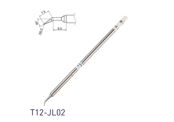 تصویر محصول نوک هویه سر کج مدل T12-JL02  - فروشگاه فون پارتس
