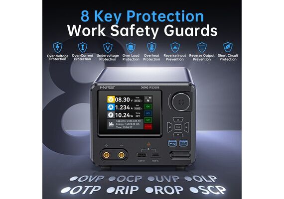 منبع تغذیه دیجیتال هوشمند فنیرسی مدل IPS3608