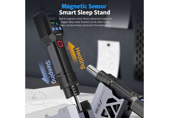 تصویر محصول تفنگ هوای گرم هوشمند فنیرسی مدل SAG-55 Pro تصویر شماره 4 , - فروشگاه فون پارتس