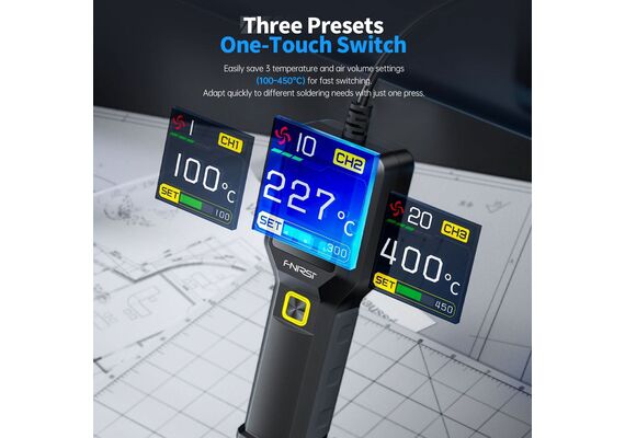 تصویر محصول تفنگ هوای گرم هوشمند فنیرسی مدل SAG-55 Pro تصویر شماره 7 , - فروشگاه فون پارتس