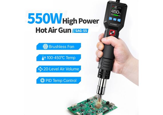 تصویر محصول تفنگ هوای گرم هوشمند فنیرسی مدل SAG-55 Pro تصویر شماره 2 , - فروشگاه فون پارتس