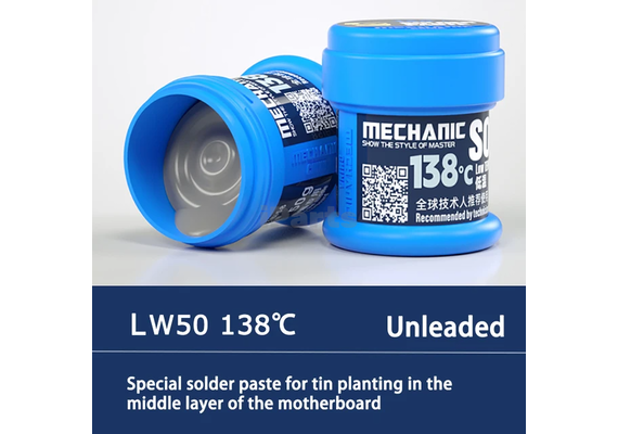 تصویر محصول خمیر قلع مکانیک, دمای ذوب: 183°, رنگ: سفید تصویر شماره 7 , - فروشگاه فون پارتس