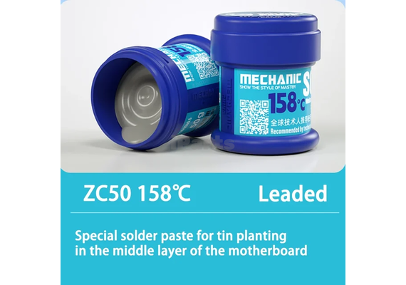 تصویر محصول خمیر قلع مکانیک, دمای ذوب: 183°, رنگ: سفید تصویر شماره 8 , - فروشگاه فون پارتس