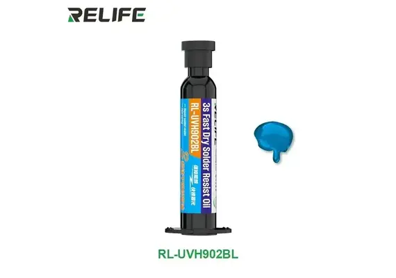 تصویر محصول چسب یو وی Relife مدل RL-UVH902, رنگ: آبی  - فروشگاه فون پارتس