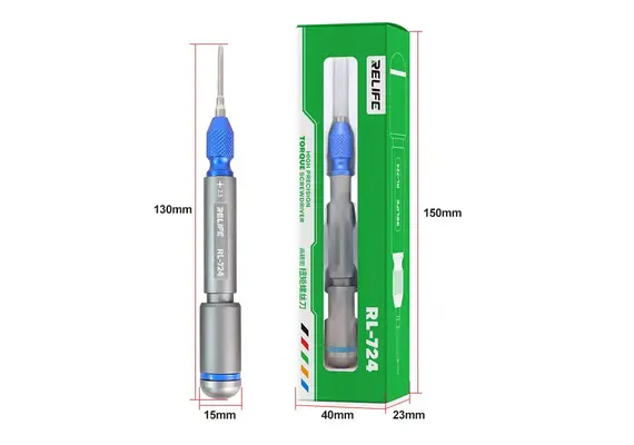 تصویر محصول پیچ‌گوشتی گشتاوری ریلایف مدل RL-724, مدل پیچ گوشتی: مهره‌دار دوگانه ۲.۵ میلی‌متر  - فروشگاه فون پارتس