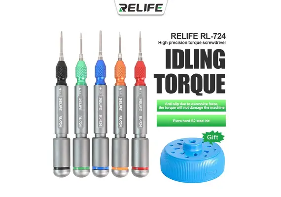 تصویر محصول پیچ‌گوشتی گشتاوری ریلایف مدل RL-724, مدل پیچ گوشتی: Torx T1 (ستاره‌ای T1)  - فروشگاه فون پارتس