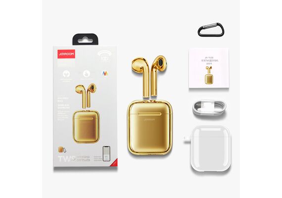 تصویر محصول هندزفری بیسیم جوی روم مدل JR-T03S, رنگ: طلائی تصویر شماره 3 , - فروشگاه فون پارتس