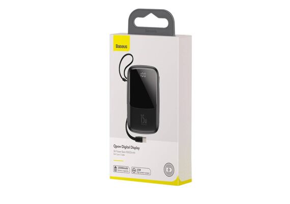 تصویر محصول پاوربانک باسئوس مدل PPQD سری Qpow نمایشگر دیجیتال, رنگ: مشکی تصویر شماره 3 , - فروشگاه فون پارتس