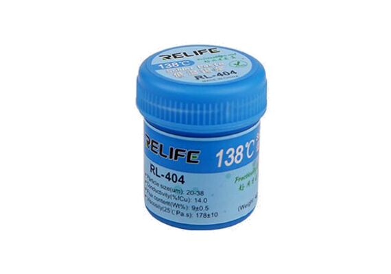 تصویر محصول خمیر قلع ریلایف مدل RL-404 - چهل گرمی  - فروشگاه فون پارتس