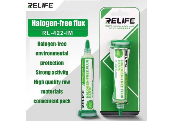 تصویر محصول خمیر فلاکس سرنگی ریلایف مدل RL-422-IM بدون هالوژن  - فروشگاه فون پارتس