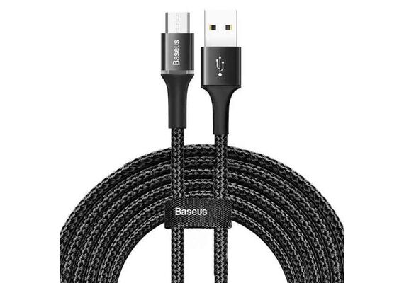 تصویر محصول کابل تبدیل USB به microUSB باسئوس مدل CAMGH-E01 طول 3 متر  - فروشگاه فون پارتس