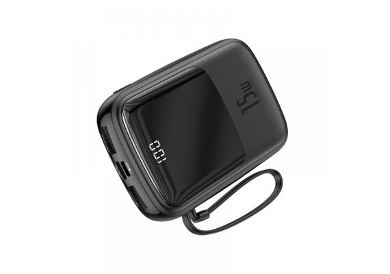 تصویر محصول پاوربانک باسئوس مدل PPQD سری Qpow نمایشگر دیجیتال, رنگ: مشکی تصویر شماره 2 , - فروشگاه فون پارتس