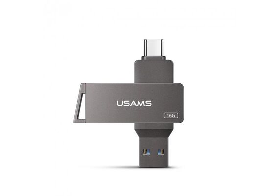تصویر محصول فلش مموری یوسمز US-ZB198, رنگ: خاکستری, ظرفیت ذخیره سازی: 16  - فروشگاه فون پارتس