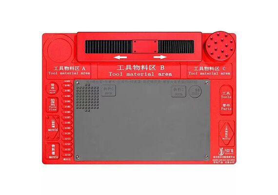 تصویر محصول پد فلزی میکروسکوپ با پایه متحرک برند WL, رنگ: قرمز  - فروشگاه فون پارتس