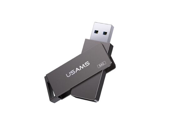 تصویر محصول فلش مموری یوسمز US-ZB195, رنگ: خاکستری, ظرفیت ذخیره سازی: 64  - فروشگاه فون پارتس