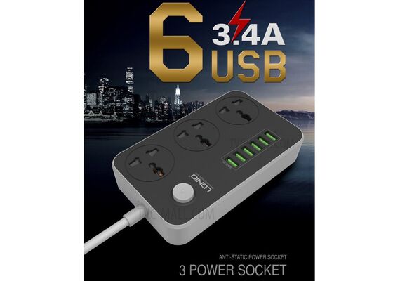 تصویر محصول محافظ ولتاژ و شارژر و چندراهی برق پی زد ایکس مدل BKL-22 تصویر شماره 2 , - فروشگاه فون پارتس