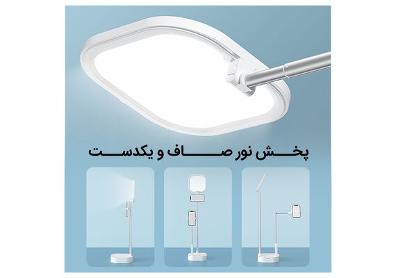 تصویر محصول چراغ حلقه LED چند منظوره ZB240 (با نگهدارنده تلفن همراه دوگانه) تصویر شماره 15 , - فروشگاه فون پارتس