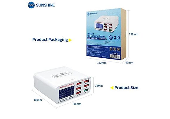 تصویر محصول شارژر و آمپرسنج سانشاین مدل SS-304Q تصویر شماره 4 , - فروشگاه فون پارتس