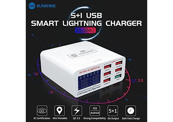 تصویر محصول شارژر و آمپرسنج سانشاین مدل SS-304Q تصویر شماره 6 , - فروشگاه فون پارتس