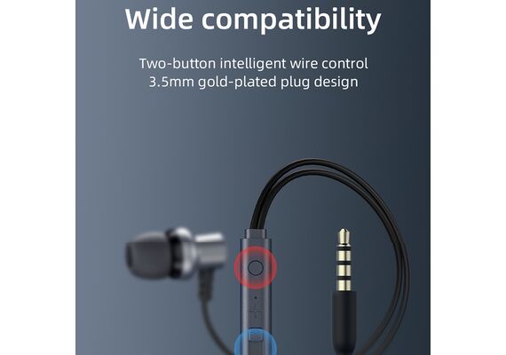 تصویر محصول هندزفری سیم دار جویروم مدل JR-EL115, رنگ: مشکی تصویر شماره 8 , - فروشگاه فون پارتس