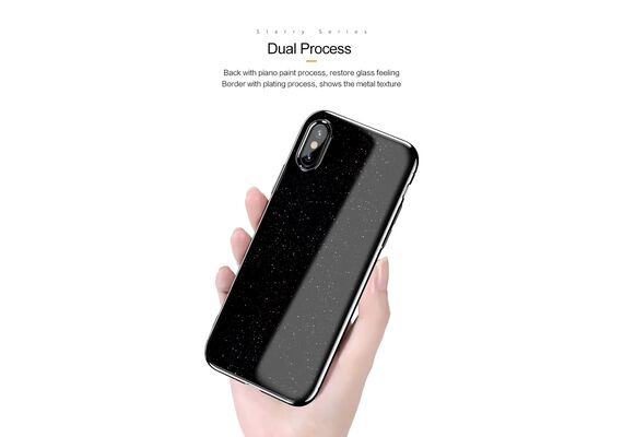 تصویر محصول کاور یوسمز مدل استاری مناسب iPhone سری 8 پلاس, مدل دستگاه: آیفون 8 پلاس, رنگ: مشکی  - فروشگاه فون پارتس