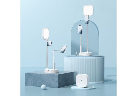 تصویر محصول چراغ حلقه LED چند منظوره ZB240 (با نگهدارنده تلفن همراه دوگانه) تصویر شماره 10 , - فروشگاه فون پارتس