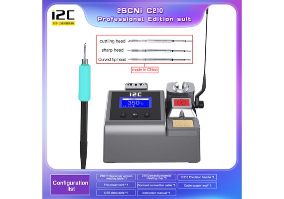 تصویر محصول هویه هوشمند i2C مدل 2SCNi, نوع دسته هویه:  سی 210, رنگ: خاکستری تصویر شماره 2 , - فروشگاه فون پارتس