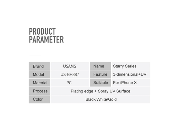 تصویر محصول کاور یوسمز مدل استاری مناسب iPhone سری 8 پلاس, مدل دستگاه: آیفون 8 پلاس, رنگ: مشکی تصویر شماره 2 , - فروشگاه فون پارتس