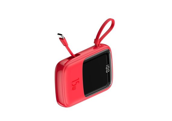 تصویر محصول پاوربانک باسئوس مدل PPQD سری Qpow نمایشگر دیجیتال, رنگ: قرمز تصویر شماره 2 , - فروشگاه فون پارتس