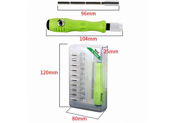 تصویر محصول پکیج پیچ گوشتی کایزی مدل K-T9020 تصویر شماره 8 , - فروشگاه فون پارتس