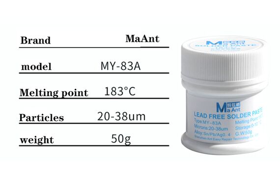 تصویر محصول خمیر قلع های ماانت, دمای ذوب: 183° تصویر شماره 2 , - فروشگاه فون پارتس