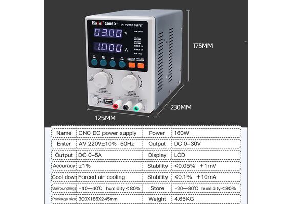 تصویر محصول منبع تغذیه کایزی مدل 3005D پلاس تصویر شماره 5 , - فروشگاه فون پارتس