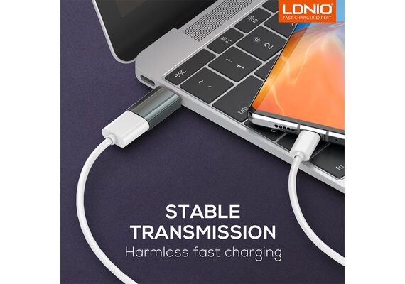 تصویر محصول مبدل USB-C به USB الدینیو مدل LC140 - اصلی تصویر شماره 3 , - فروشگاه فون پارتس