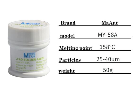 تصویر محصول خمیر قلع های ماانت, دمای ذوب: 158° تصویر شماره 3 , - فروشگاه فون پارتس