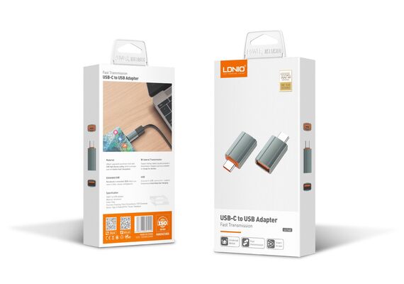 تصویر محصول مبدل USB-C به USB الدینیو مدل LC140 - اصلی تصویر شماره 4 , - فروشگاه فون پارتس