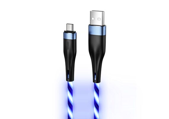 تصویر محصول کابل شارژ و دیتا جوی روم مدل S-1224N3 طول 1.2 متر, نوع سوکت: تایپ سی, رنگ: آبی  - فروشگاه فون پارتس