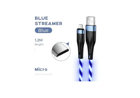 تصویر محصول کابل شارژ و دیتا جوی روم مدل S-1224N3 طول 1.2 متر, نوع سوکت: تایپ سی, رنگ: آبی تصویر شماره 2 , - فروشگاه فون پارتس