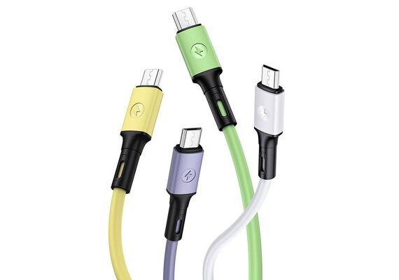 کابل شارژ یوسمز مدل U52, نوع سوکت: میکرو یو اس بی, رنگ: سفید, 2 image