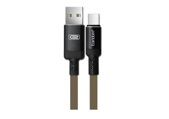 تصویر محصول کابل شارژ موزیکال ارلدام مدل EC-053, نوع سوکت: تایپ سی, رنگ: مشکی  - فروشگاه فون پارتس