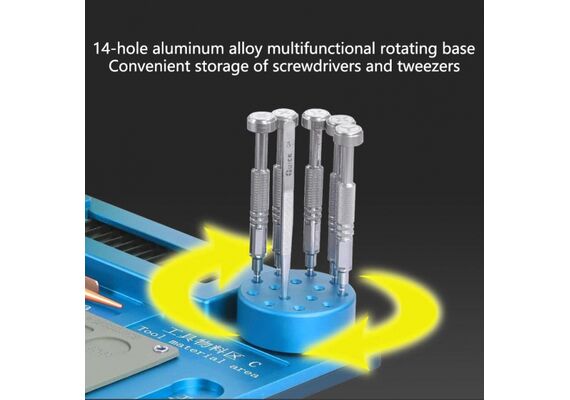 تصویر محصول پد فلزی میکروسکوپ با پایه متحرک برند WL, رنگ: طلائی تصویر شماره 5 , - فروشگاه فون پارتس