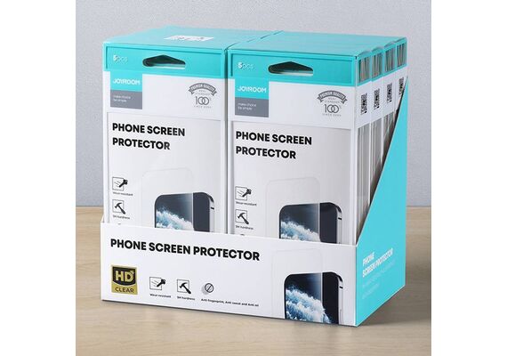 محافظ صفحه نمایش جوی روم مناسب برای گوشی آیفون سری 12, مدل دستگاه: آیفون 12 پرومکس, رنگ: بی رنگ شفاف, 3 image