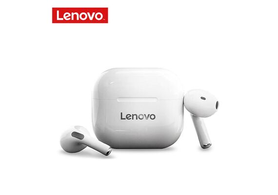 تصویر محصول هندزفری بلوتوثی لنوو مدل LP40, رنگ: سفید  - فروشگاه فون پارتس