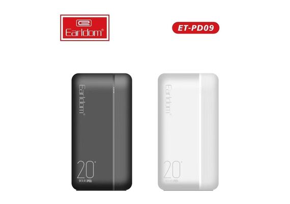 تصویر محصول شارژ همراه ارلدام مدل ET-PD09, رنگ: مشکی  - فروشگاه فون پارتس