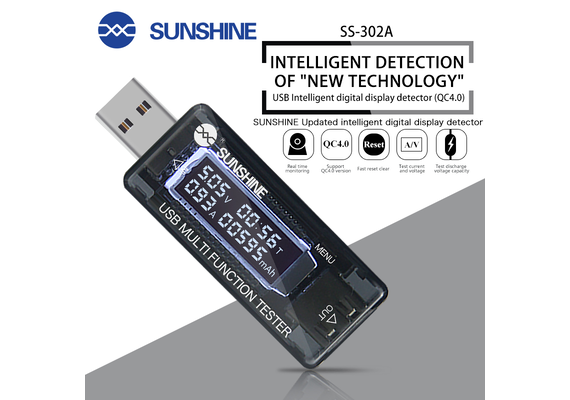 تصویر محصول تستر USB سانشاین مدل SS-302A تصویر شماره 3 , - فروشگاه فون پارتس